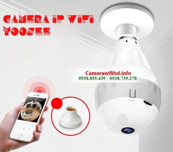 Camera ngụy trang - Bán camera ngụy trang bóng đèn wifi không dây Yoosee giá siêu rẻ