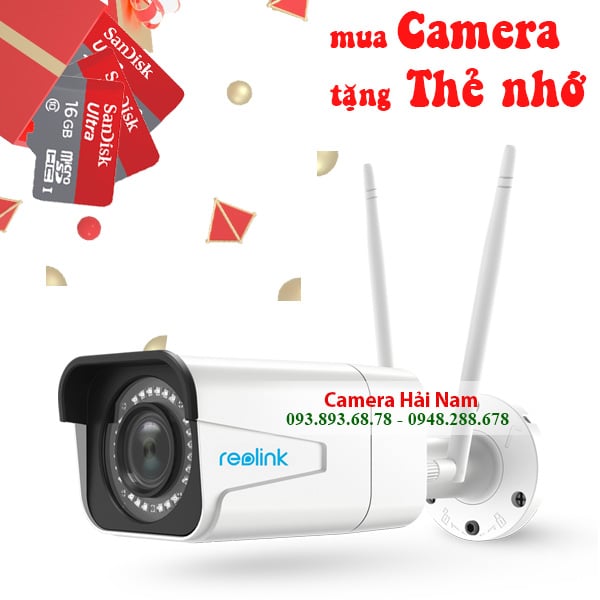 6/ Camera ngoài trời cao cấp Reolink RLC-511W 5MP - 2K Super HD (2560*1920), IR 30m, Zoom quang 4X, Starlight