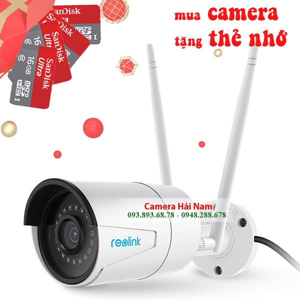 Camera ngoài trời Reolink RLC-410W 4MP Super HD siêu nét (2560x1440)p, IR 30, NVR