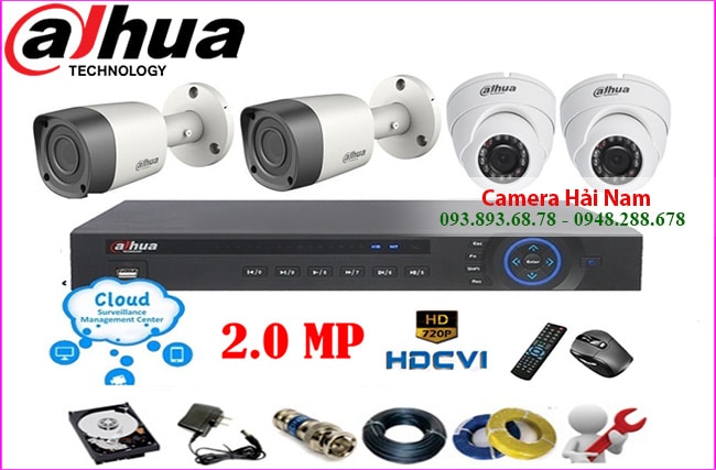 Camera Dahua - Lắp Đặt Trọn Bộ Camera Dahua 2.0M Siêu Nét, Full HD, Giá Rẻ