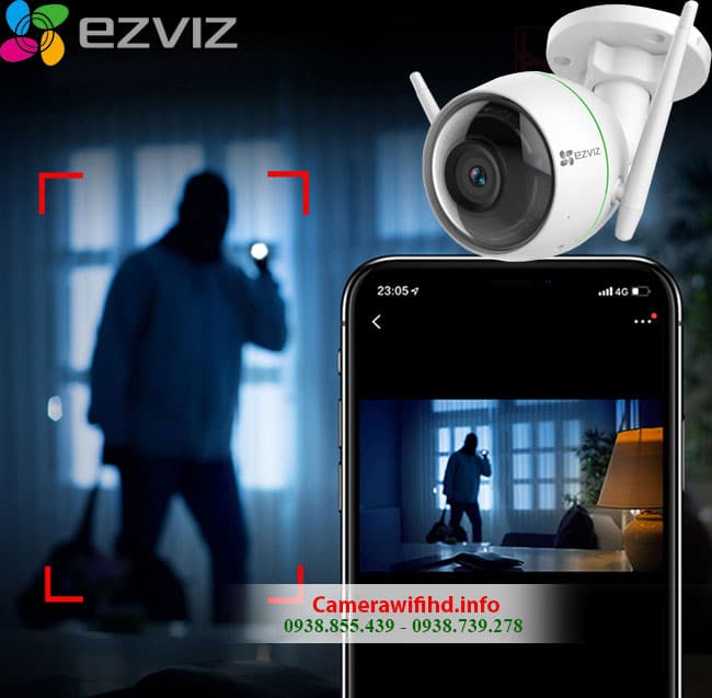 Camera wifi EZViz ngoài trời 2.0 Full HD 1080P SIÊU PHẨM [Cao cấp - Giá rẻ]