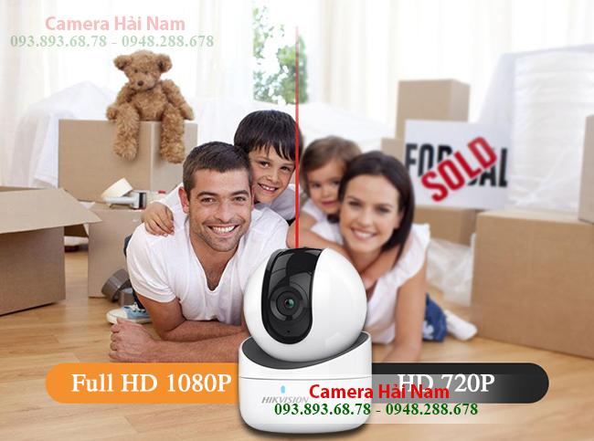 Camera IP Wifi Hikvision 2.0 Full HD 1080P Chính hãng, Giá rẻ Xoay 360°, Hồng ngoại, Báo trộm