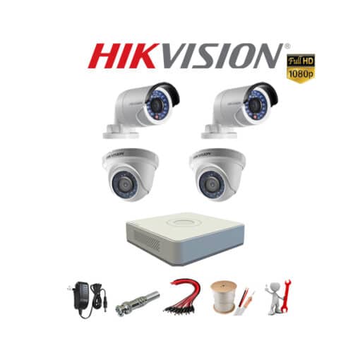 Tron bo 4 camera Hikvision 2MP chinh hang