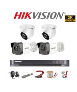 Trọn bộ 4 camera Hikvision 5MP