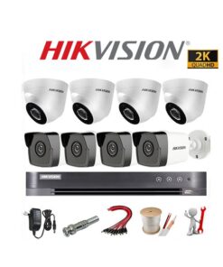 Trọn bộ 8 camera Hikvision 5MP