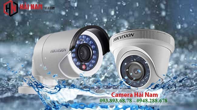 Trọn bộ 5 camera Hikvision 2MP trang bị IP67 chống nước
