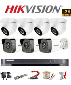 Trọn bộ 7 camera Hikvision 5MP