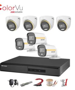 Trọn bộ 7 Camera Hikvision ColorVu 2MP