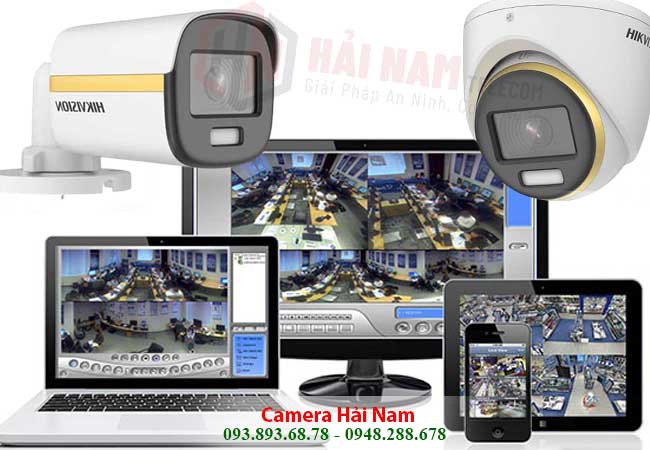 Trọn bộ 8 camera Hikvision 2MP ColorVu nhận diện hay